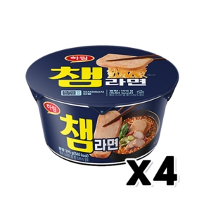 하림 챔라면 컵용기면 195g x 4개