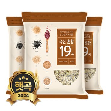 현대농산 국산 혼합 19곡 3kg (1kgX3봉)