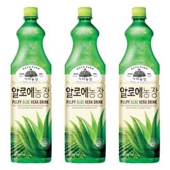  웅진 가야 알로에농장 1.5L x 3페트 알로에 주스