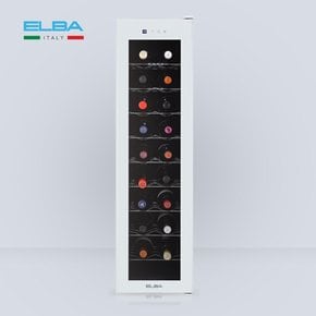 [신세계 대전] ELBA 엘바 18병 보관 60L 퓨어화이트 슬림형 와인셀러 EW60W18