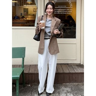 아티드 릴렉스드 트윌 코튼 팬츠_3COLORS