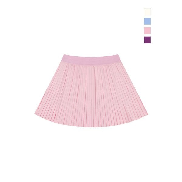 [여성] 핑크 와이드밴드 플리츠 스커트