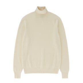 Wool soft Turtle Neck Knit (Ecru)