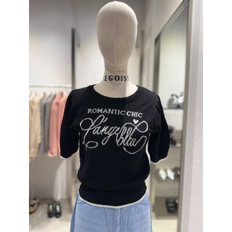 에고이스트 [여주점] 레터링볼륨 부클 반팔니트티 ES2OKH52