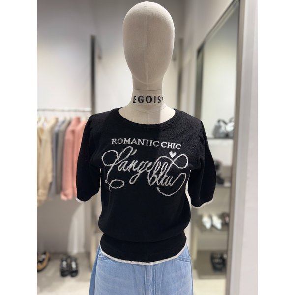 [여주점] 레터링볼륨 부클 반팔니트티 ES2OKH52