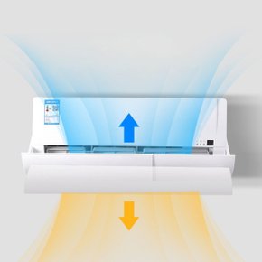 [1+1] 에어컨 바람막이 각도조절 에어가이드 가림막 날개 냉방병 방지