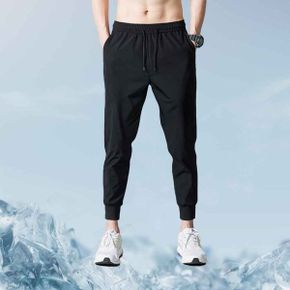 남자 액티브 요가 스포티 세미 츄리링바지 바지_P333698631