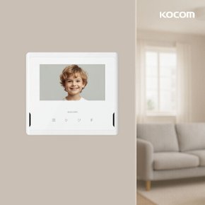 비디오폰 KCV-S701/KC-R80E (화이트 초인종매립형) 초인종세트 오피스텔 원룸 아파트