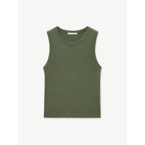 SLEEVELESS PIQUET TOP_GREEN