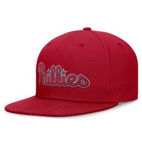 4559744 Nike Mens Red Philadelphia Phillies Evergreen Performance Fitted Hat