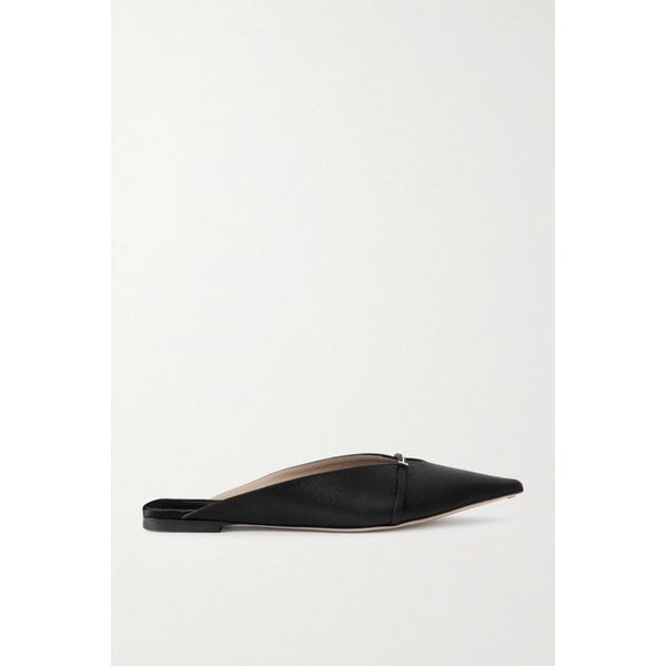 로고 장식 새틴 뮬 46376663162988696