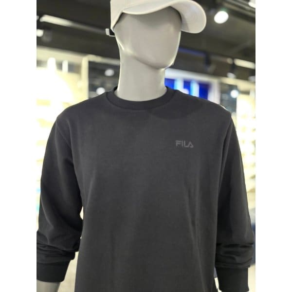 [파주점] 공용 베이직 스몰로고 맨투맨(FS2POG3101U-BLK)