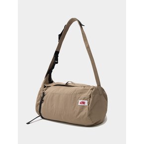 Round Strap Nylon Multi Cross Bag [Beige]