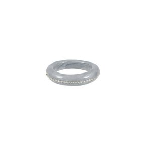 silver radience ring-grey