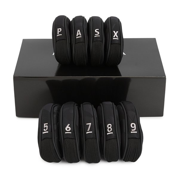 [부산점] 골프 아이언 헤드커버 세트 MLS 5C SH06 BLACK