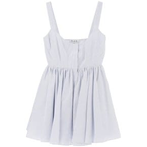 [알라이아] Sleeveless dress AA9R13226T567 BLANC/BLEU