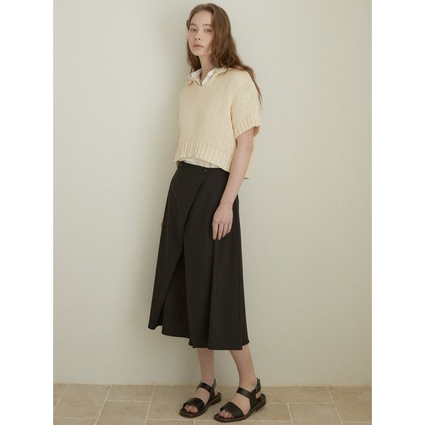 Polo collar sweater (natural)