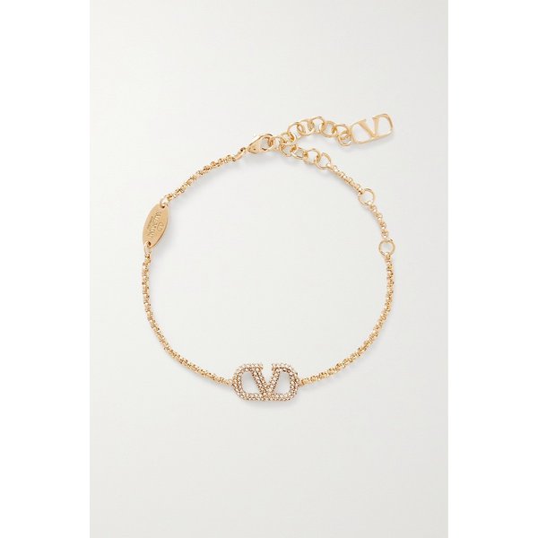 V로고 골드톤 스와로브스키 크리스탈 팔찌 1647597317041174