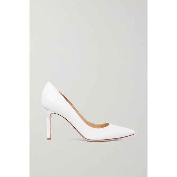 85 가죽 화이트 펌프스 1890828706982659