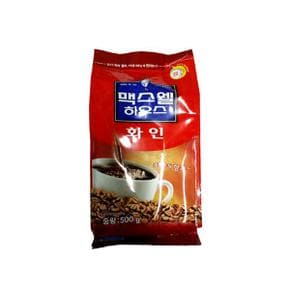 탕비실 가공식품 하우스 화인 커피 500g 12ea 1BOX 손님대접 맥스웰