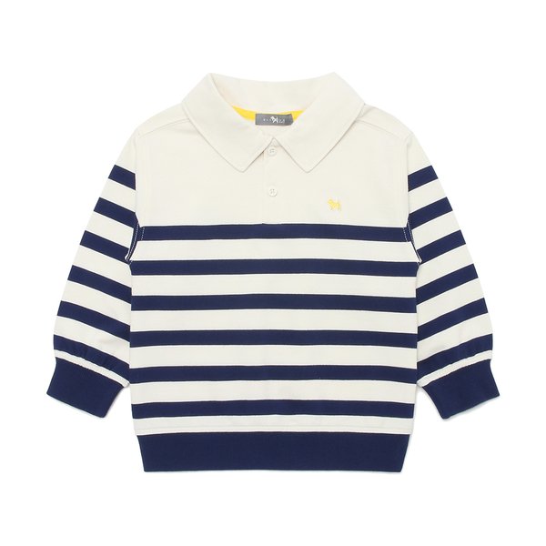 [여주점] [오프라벨 여주점] 블루독베이비 (NY) STRIPE 카라 스웨트셔츠A (45119-334-06)