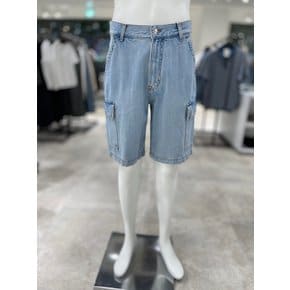 [파주점] [캘빈클라인진]남성 미드데이 미스트 90s 카고 데님 반바지 4LG713G-3A5