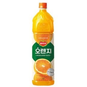 롯데칠성 델몬트 오렌지100 1.5L 12페트 무료배송