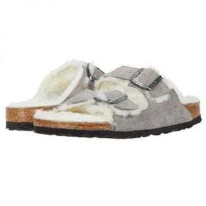 우먼 버켄스탁 아리조나 시어링 - 스웨이드 - 스톤 Coin/Natural 스웨이드Shearling 1282157