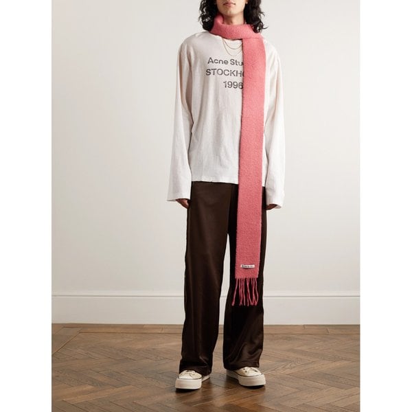 1996 로고 프린트 디스트레스드 코튼 헴프 블렌드 티셔츠 1647597295206571