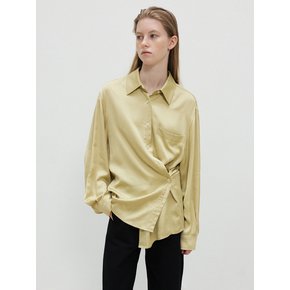 Satin Blouse_Mustard