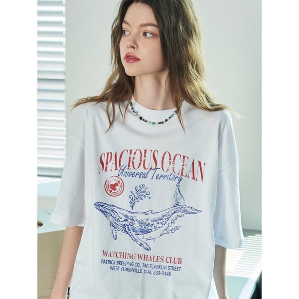 오션 웨일 반팔티