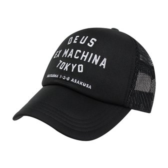 Deus ex machina 데우스엑스마키나 도쿄 어드레스 트러커 볼캡 모자 24시즌 블랙 DMW47840-BLK