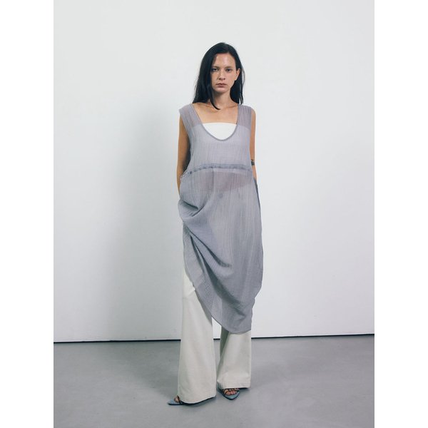 [리퍼브]Sheer Layering Dress_Lilac