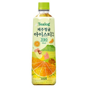  티로그 제주청귤 아이스티 녹차 제로칼로리 500ml x 72개