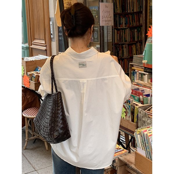 빌라 워싱 박시셔츠_WHITE