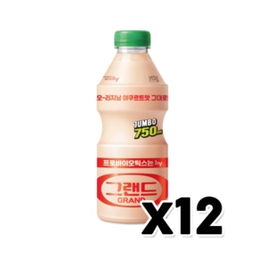 야쿠르트그랜드점보 대용량요구르트 750ml X 12개입