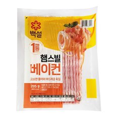 백설 햄스빌 베이컨 205g x 4개입