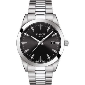 일본 티쏘 메탈 시계 TISSOT티쏘 손목시계 남성 TISSOT 젠틀맨 블랙 문자판 팔찌 T1274101105100