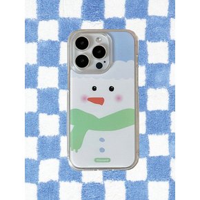 Shy snowman case  (Jelly/Jell hard/Card case)