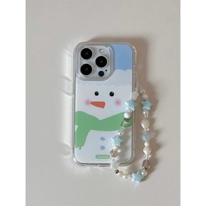 Shy snowman case  (Jelly/Jell hard/Card case)