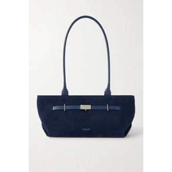 DEMELLIER 드멜리어 뉴욕 가죽 트리밍 스웨이드 숄더백 46376663162972690