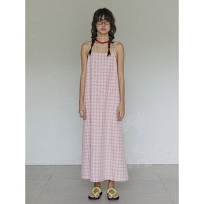 Cottage check dress / Check pink