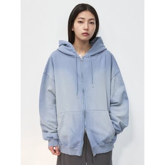 시스에이 오버사이즈 워시드 후드 집업 [sky blue]