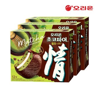 오리온 초코파이 말차쇼콜라 12P(408g) x 3개