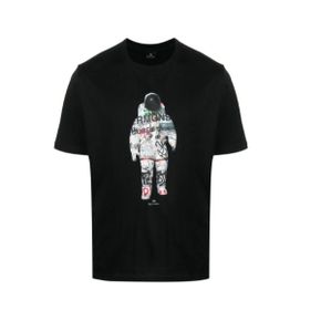 24 MENS REGULAR FIT T SHIRT ASTRONAUT M2R 011R MP4445 79 우주비 프린팅 반팔 티셔