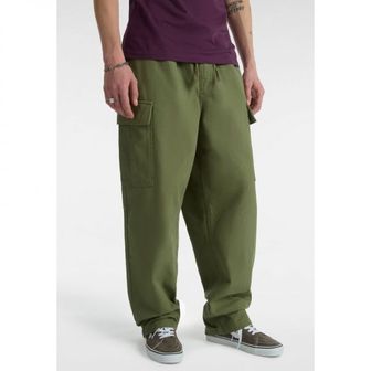 이스퀘어 4217236 Vans RANGE BAGGY TAPERED ELASTIC - Cargo trousers olivine