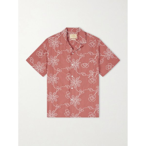 포르투기스 플란넬 콤포타 자수 코튼 블렌드 셔츠 46376663163010548