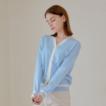 YUPPE COLOR CARDIGAN_LIGHT BLUE