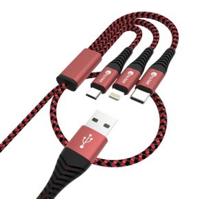 3in1 USB 메탈 멀티 고속 충전 데이타 케이블 2m