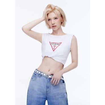 게스 YP2K2450  [NMIXX] 오리지널 삼각 나시